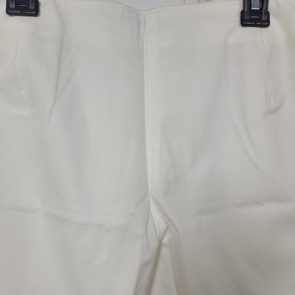 NWT Boston Proper Rio White Zip Front 5-Inch Shorts Size 8 Cotton Stretch - Picture 7 of 9